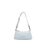 Love Moschino borsa a spalla in ecopelle martellata celeste