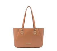 Love Moschino borsa a spalla in ecopelle martellata cuoio
