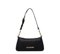 Love Moschino borsa a spalla in ecopelle martellata nero