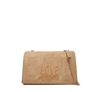 Love Moschino borsa a spalla in suede tortora