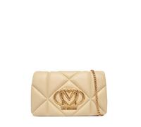 Love Moschino borsa a tracolla in ecopelle trapuntata beige chiaro