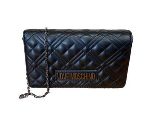LOVE MOSCHINO BORSA Donna Pochette a tracolla CHIUSA con PATTA Nero/Arg JC4079