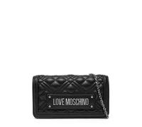 Love Moschino borsa in ecopelle trapuntata nero argento UNI