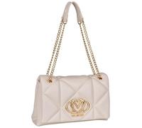 Love Moschino Borsa a spalla Embossed Q pelle sintetica avorio donna