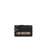 Love Moschino Borsa a spalla Donna PU Nero - Galvanizzato Oro