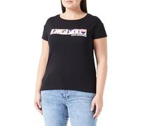 Love Moschino Boxy Fit-Maglietta a Maniche Corte T-Shirt, Nero, 46 Donna
