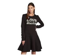 Love Moschino Chic Embossed Logo Cotton Blend Dress - IT46 | L