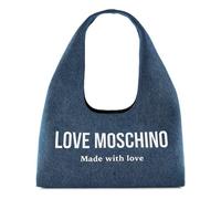 Love Moschino Denim Signature Love Borsa a tracolla 34 cm blu