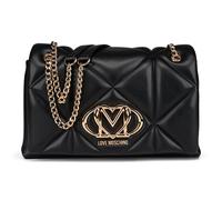 Love Moschino Embossed Q Borsa a spalla nero, pelle sintetica, donna