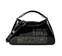 Love Moschino Enameled Logo Borsetta 27 cm nero
