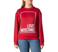 Love Moschino Felpa Slim Fit a Maniche Lunghe Maglia di Tuta, Colore: Rosso, 48 Donna