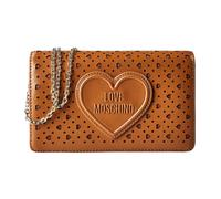 Love Moschino - Heart Pierced Clutch Bag - - Accessories - Donna - Marrone - ONE SIZE