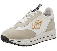 Love Moschino, JA15354G1FIN2, Sneaker Donna, Bianco/Beige, 36 EU