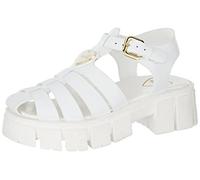 Love Moschino JA16226G0GIA0, Sandali Platform, Donna, Bianco, 35 EU