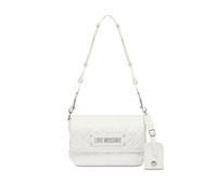 Love Moschino Quilted Borsa a tracolla bianco, pelle sintetica, donna