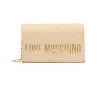 Love Moschino - Maxi Borsa a Spalla con Scritta - - Bags - Donna - Beige - ONE SIZE