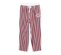 Love Moschino Pantaloni vestibilità Normale Casual, Bianco/Rosso/Blu, 48 Donna
