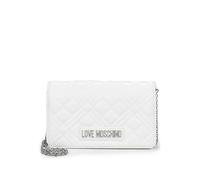 Love Moschino pochette con tracolla - Bianco argento