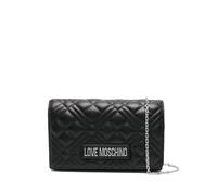 Love Moschino pochette con tracolla - Nero argento