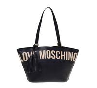 Love Moschino Item Cabas Borsa shopper nero, pelle sintetica, donna