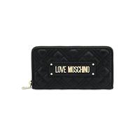 Love Moschino Portaf.quilted Pu Nero, PORTAFOGLI Donna, Nero, Taglia Unica