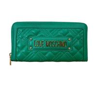 LOVE MOSCHINO PORTAFOGLI DONNA A 2 SCOMPARTI CHIUSO da ZIP 8 CARD verde JC5600