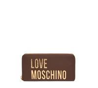 Love Moschino portafogli in ecopelle con logo marrone UNI
