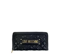 Love Moschino portafogli in ecopelle trapuntata nero oro UNI