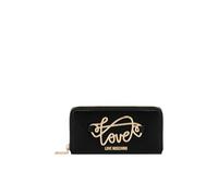 Love Moschino Portafoglio Da Donna Marchio, Modello JC5733PP0MKG0, Realizzato In Pelle Sintetica. Nero