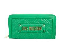 LOVE MOSCHINO PORTAFOGLI DONNA A 2 SCOMPARTI CHIUSO da ZIP 8 CARD verde JC5600