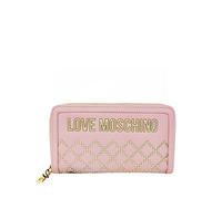 Love Moschino Portafoglio Zip Around Colore Rosa Ecopelle 19x9x3 cm