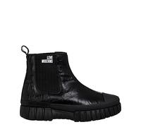 Love Moschino Pre-collezione Autunno Inverno 2023 stivaletti beatles in vitello con logo all over donna Lovely Love
