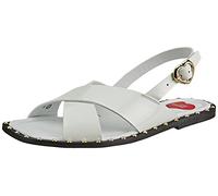 Love Moschino Pre-collezione SS22 Sandali flat donna in pelle Daily Sandal