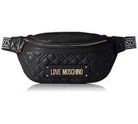 Love Moschino Precollezione Ss35, Marsupio da Donna, PU New Shiny Quilted Donna, Nero, Normal
