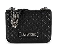 Love Moschino Quilted Borsa a spalla 26 cm grigio