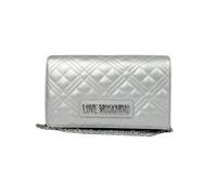 Love Moschino Quilted Borsetta Pochette Tracolla Argento
