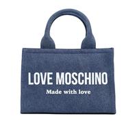Love Moschino - Satin Smart Daily Bag - -Bags -Donna -Blu -ONE SIZE