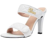 Love Moschino Scarpe col Tacco Donna, Bianco, 38 EU