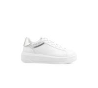 Love Moschino, ,Shoes ,Donna ,Bianco ,38 EU Sneakers Bianca e Argento