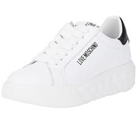 Love Moschino, Sneakers Donna, Bianco-Nero, 35 EU