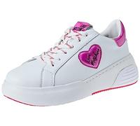 Love Moschino Sneakers Donna, Bianco Rosa, 38 EU