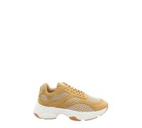 Love Moschino sneakers donna in mesh e suede beige