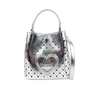 Love Moschino - Traforato Laminato Secchiello Piccolo - - Bags - Donna - Grigio - ONE SIZE