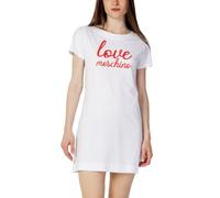 Love Moschino White Cotton Short Dress - IT40 | XS