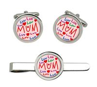 Love Mum Gemelli E Fermacravatta Set