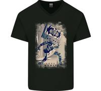 Love Music Rock N Roll Chitarra T-Shirt In Cotone Da Uomo