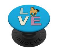 Love My Horse; Amante dei cavalli, AMORE e un cavallo PopSockets PopGrip Adesivo