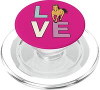 Love My Horse; Amante dei cavalli, AMORE e un cavallo PopSockets PopGrip per MagSafe