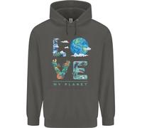 Love My Planet Climate Change Ambiente Bambini Felpa con Cappuccio