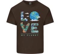 Love My Planet Climate Change Ambiente T-Shirt Ragazzi Ragazze